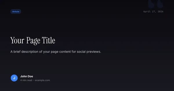 Magazine template preview