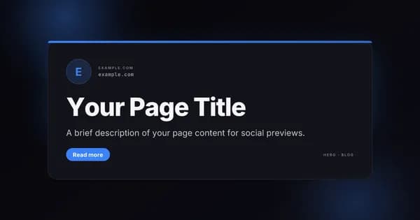 Showcase template preview